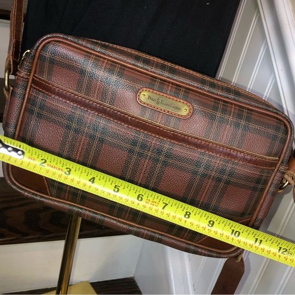 MRALPH LAUREN Tartan Plaid Crossbody Messenger Shoulder Bag Adjustable Strap - Picture 13 of 17